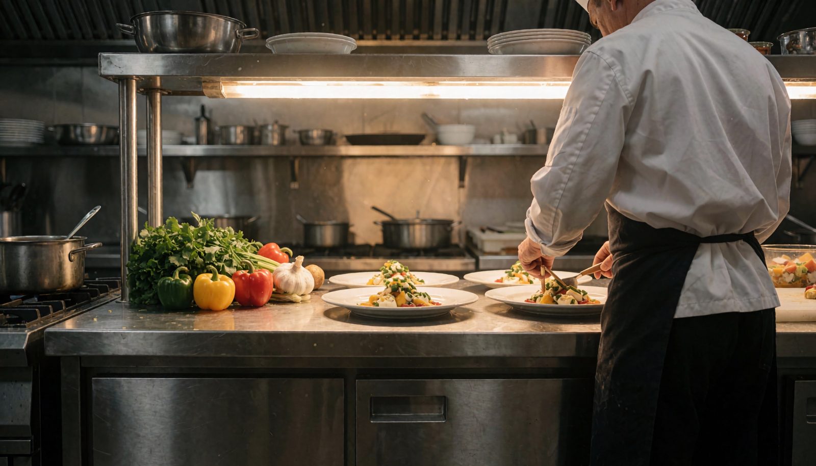 A professional kitchen